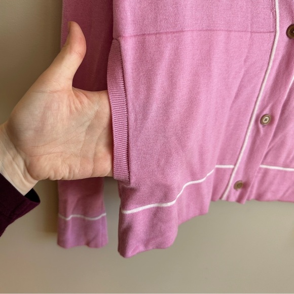 Athleta Pink Lightweight Button Cardigan XS - Picture 3 of 12